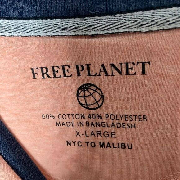 Free Planet SZ XL pineapple print t-shirt - Picture 3 of 3